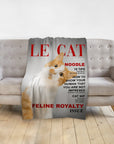 Manta personalizada para mascotas 'Le Cat'