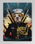 Manta personalizada para mascotas 'The Marine'