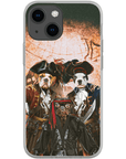 'Los Piratas' Funda personalizada para teléfono con 3 mascotas
