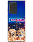 Funda personalizada para teléfono con 2 mascotas 'Doggos of New York'