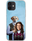 Funda para teléfono personalizada 'Step Doggo & Human (hembra)'