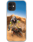 Funda para móvil personalizada 'El piloto de motocross'