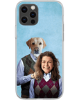 Funda para teléfono personalizada 'Step Doggo & Human (hembra)'