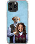 Funda para teléfono personalizada 'Step Doggo & Human (hembra)'
