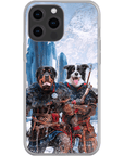 Funda personalizada para teléfono con 2 mascotas 'The Viking Warriors'