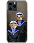 Funda personalizada para teléfono con 2 mascotas 'The Sailors'