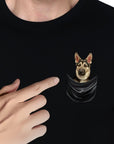 Camiseta personalizable con bolsillo para perros