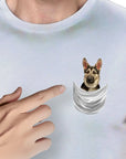 Camiseta personalizable con bolsillo para perros