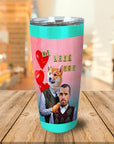 Vaso personalizado de San Valentín humano y Doggo paso a paso