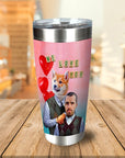 Vaso personalizado de San Valentín humano y Doggo paso a paso