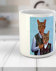 Taza personalizada con 2 gatos 'Step Kitties'