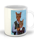Taza personalizada con 2 gatos 'Step Kitties'