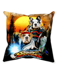 Cojín personalizado para 2 mascotas 'Street Doggos 2'