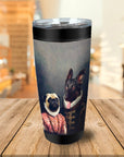 Duque y archiduquesa personalizado 2 vaso para mascotas