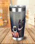 Duque y archiduquesa personalizado 2 vaso para mascotas