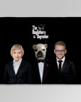 Manta personalizada para mascotas/humanos 'The Dogfathers & Dogmother'