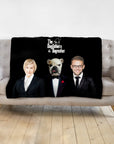 Manta personalizada para mascotas/humanos 'The Dogfathers & Dogmother'