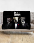 Manta personalizada para 3 mascotas 'The Dogfathers'