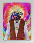 Manta personalizada para mascotas 'El Hippie (Masculino)'