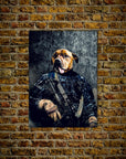 Póster Perro personalizado 'The Navy Veteran'