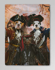 Manta personalizada para 3 mascotas 'Los Piratas'