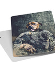 Naipes personalizados para mascotas 'The Army Veteran'