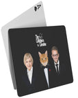 'The Catfathers & Catmother' Naipes personalizados para 3 mascotas