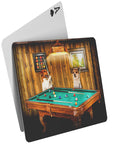 'The Pool Players' Naipes personalizados para 2 mascotas