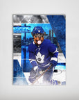 Personalized "Toronto Maple Woofs" poster featuring a Rottweiler in a blue hockey uniform, helmet, and stick.