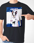 Camiseta personalizada para mascotas 'USA Doggos Soccer'