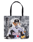 Bolsa de mano personalizada 'Chicago White Paws'