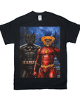 Camiseta personalizada para 2 mascotas 'Batdog & Flash Doggo'