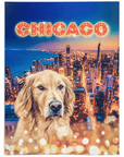 Manta personalizada para mascotas 'Doggos of Chicago'