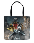 Bolsa de tela personalizada para 2 mascotas 'Bat Dog & Robpaw'