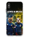Funda personalizada para teléfono con 2 mascotas 'Scotland Doggos'