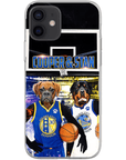Funda personalizada para teléfono con 2 mascotas 'Golden State Doggos'