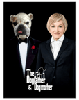 Póster personalizado de mascota/humano 'The Dogfather & Dogmother'