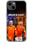 Funda personalizada para teléfono con 2 mascotas 'Holland Doggos'