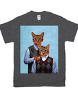 Camiseta personalizada para 2 mascotas 'Step-Kitties'