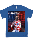 Camiseta personalizada para mascotas 'Croatia Doggos Soccer'