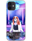 Funda para móvil personalizada 'La DJ femenina'
