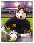 Póster personalizado de mascota 'El jugador de rugby'