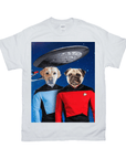 Camiseta personalizada para 2 mascotas 'Doggo-Trek'