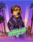 Rompecabezas personalizado para mascotas 'Una noche en The Pawsbury'