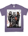 Camiseta personalizada para 4 mascotas 'Kiss Doggos'