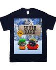 Camiseta personalizada para 2 mascotas 'South Bark'