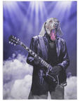 Manta personalizada para mascotas 'The Rocker'