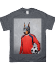 Camiseta personalizada para mascotas 'El portero de fútbol'