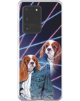 Funda personalizada para teléfono con mascota 'Lazer Portrait (femenino) de los años 80'