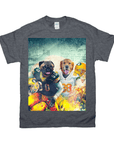 Camiseta personalizada para 2 mascotas 'Green Bay Doggos'